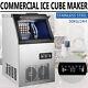 110lb/24h Built-in Commercial Ice Maker Stainless Ice Cube Machine Freestanding