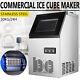 110lbs Built-in Commercial Ice Maker Stainless Steel Restaurant Ice Cube Machine