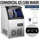 110lbs Commercial Ice Maker Built-in Freestand Ice Cube Machine 48 Tray 256w