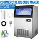 110v 132lbs/24h Commercial Ice Maker Built-in Freestand Ice Cube Machine 335w