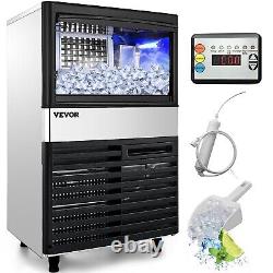 110v Commercial Ice Maker Machine 155lbs/24h Free Shipping