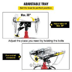 1322-1660LBS 2 Stage Hydraulic Transmission Jack with 360°Swivel Wheel Lift Hoist