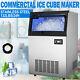 132lb Commercial Ice Maker Built-in Ice Cube Machine 33lbs Bin Storage 45 Cubes