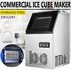 150lbs/24h Built-in Commercial Ice Cube Ice Maker Machine Stainless Undercounter