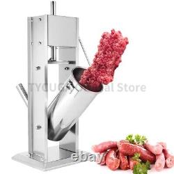 15L VEVOR Electric Meat Sausage Home Filler Vertical Stuffer Maker Commercial