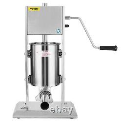 15L Vertical Sausage Stuffer 33Lbs 2 Speed Stainless Steel Meat Press Commercial