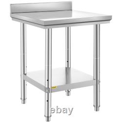 24 X 24 Commercial Stainless Steel Work Table Bench Prep Kitchen Restaurant