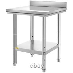 24 X 24 Commercial Stainless Steel Work Table Bench Prep Kitchen Restaurant