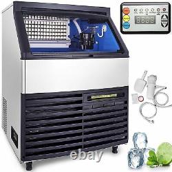 440lbs Stainless Steel Commercial 200kg 24hrs Ice Maker Machine Air Cooled Cube