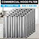 6 Set Commercial Kitchen Exhaust Hood Vent Grease Filter Baffle Stainless Steel
