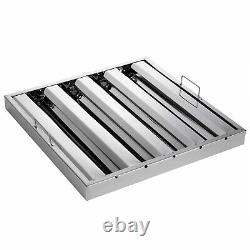 6 Set Commercial Kitchen Exhaust Hood Vent Grease Filter Baffle Stainless Steel