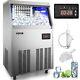 60kg Commercial Ice Maker Ice Cube Maker Ice Cream Maker 132lbs 24hrs Steel Auto
