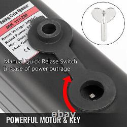 Automatic Arm Dual Swing Gate Opener Gate Up to 661 lb DC Motor Remote Control
