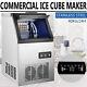 Built-in Commercial Ice Cube Maker Machine Stainless Steel Bar Restaurant 90lb