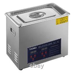 Commercial 10L Ultrasonic Cleaner Digital Industry Heated Heater withTimer