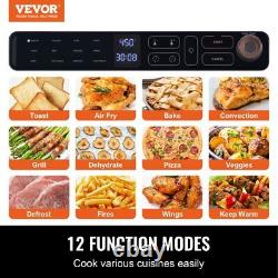 Commercial 12-IN-1 Air Fryer Toaster Oven 25L 1700W Convection Pizza Oven w Gril