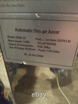 Commercial Automatic Orange Juicer Machine Clean Works Great