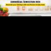 Commercial Convection Oven, 47l/43qt, Etl Listed