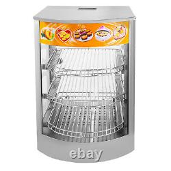 Commercial Food Warmer Court Heat Food Pizza Display Warmer Cabinet 14Glass SUS