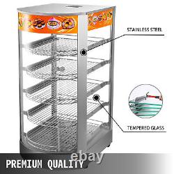 Commercial Food Warmer Court Heat Food pizza Display Warmer Cabinet 14 Glass 5T