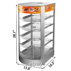 Commercial Food Warmer Court Heat Food pizza Display Warmer Cabinet 14 Glass 5T