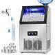 Commercial Ice Maker 110lbs Freestanding Ice Maker Machine For Bar Home Office