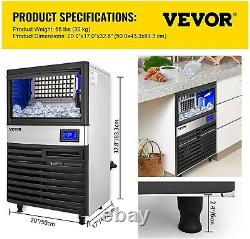 Commercial Ice Maker 110V VEVOR Makes 110LBS/24HRS everything included