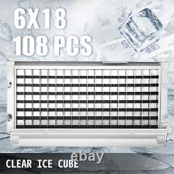 Commercial Ice Maker 150lbs /24h With 99lbs Bin Heavy Duty Sus Construction Auto