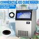 Commercial Ice Maker Machine Stainless Steel Freestanding Ice Maker 33lb Ice Bin