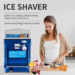 Commercial Snow Cone Machine Maker Shaved Electric Ice Shaver Crusher Shaving
