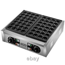 Commercial Takoyaki Maker, 56PCs Japanese Octopus Fish Ball Machine, 2kW Heating