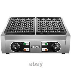 Commercial Takoyaki Maker, 56PCs Japanese Octopus Fish Ball Machine, 2kW Heating