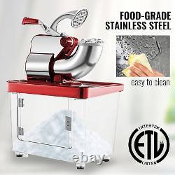 Electric Commercial Ice Shaver Snow Cone Ice Crusher Shaver Machine