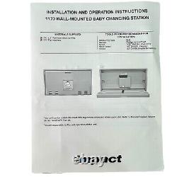 IMPACT Baby Changing Station Commercial Wall Mounted Diaper Changing Fold Down