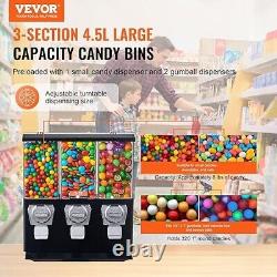 New VEVOR Commercial Vending Machine, Triple Compartment Candy Dispenser