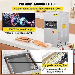 VEVOR 1000W Vacuum Chamber Sealer Commercial Packing Sealing Machine Food Saver