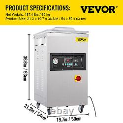 VEVOR 1000W Vacuum Chamber Sealer Commercial Packing Sealing Machine Food Saver