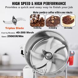 VEVOR 1000g Commercial Spice Grinder Electric Grain Mill Grinder High Speed