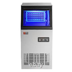 VEVOR 100lbs/24H Commercial Ice Maker Undercounter Freestanding Ice Cube Machine