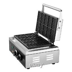 VEVOR 10PCS Commercial Waffle Maker Rectangle Waffle Baker Machine 1550W