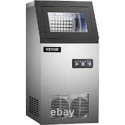 VEVOR 110Lbs/24H Commercial Ice Maker Undercounter Air Cooled Ice Cube Machine