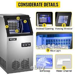 VEVOR 110V 150lbs Commercial Ice Cube Maker Machine