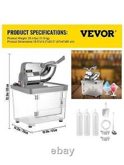 VEVOR 110V Commercial Ice Crusher 440LBS/H ETL Approved 300W