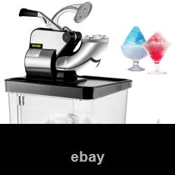 VEVOR 110V Commercial Ice Crusher 440LBS/H, ETL Approved 300W Electric Snow Cone