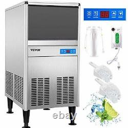 VEVOR 110V Commercial Ice Maker 125LBS/24H with 50LBS Bin ETL Approved Heavy