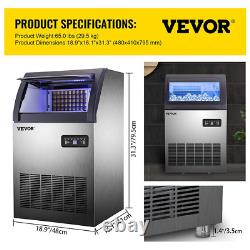 VEVOR 110V Commercial Ice Maker 155LBS/24H, 530W Machine with 155LBS/24H