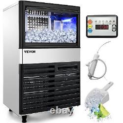 VEVOR 110V Commercial Ice Maker Machine 110LBS/24H Under Couter 22LBS Bin