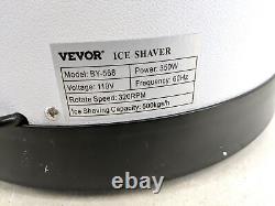 VEVOR 110V Commercial Ice Shaver Crusher 1100LBS/H with 17.6 LBS Hopper
