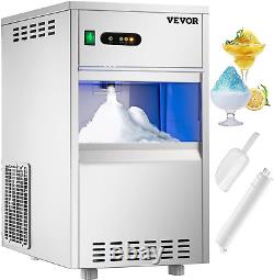 VEVOR 110V Commercial Snowflake Ice Maker 44LBS/24H, ETL Approved, Food Grade St