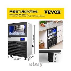 VEVOR 110V Commercial ice Maker 155LBS/24H with 39LBS Bin and Electric Water